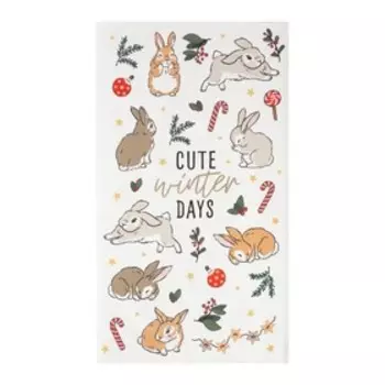 Полотенце Этель Cute days 40х73 см, 100% хл, саржа 190 гр/м2