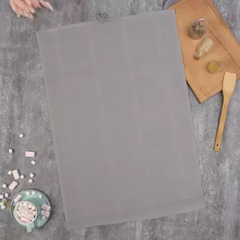 Полотенце «Этель», серое, 5070 см, 100% хлопок