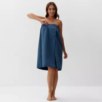 Полотенце - парео «Этель», 75150 см, синее