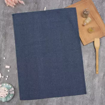 Полотенце Этель, цв. тёмно-серый, 50х70 см, 100% хл