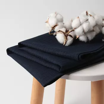 Полотенце вафельное «Этель», 80147 см, синее