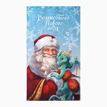 Полотенце новогоднее "Этель" "Дед Мороз" 40х73 см, 100% хл, саржа 190 г/м2