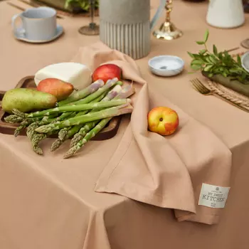 Полотенце «Этель» ECO, бежевое, 4068 см, 70% хлопок, 30% лён, 190 г/м