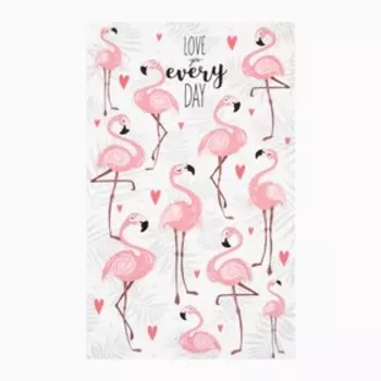 Полотенце "Этель" Фламинго 40х73 см, 100% хл, саржа 190 гр/м2