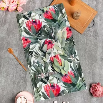 Полотенце «Этель» Flowers, 4073 см, 100% хлопок, саржа 190 г/м