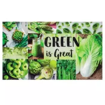 Полотенце "Этель" GREEN 40х73 см, 100% хл, саржа 190 гр/м2