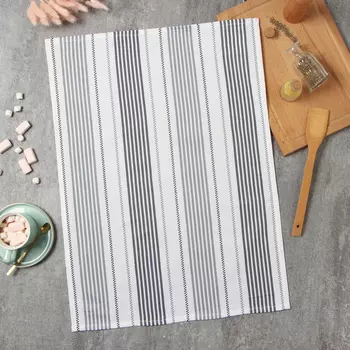 Полотенце кухонное «Этель» Grey lines, 4565 см, хлопок 100%