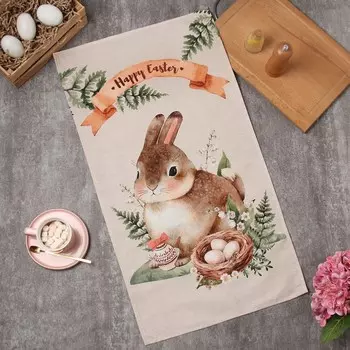 Полотенце Этель «Happy Easter» 4073 см, 100% хлопок, саржа 190 г/м