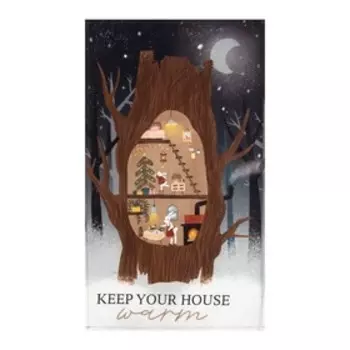 Полотенце Этель Hollow 40х73 см, 100% хл, саржа 190 гр/м2