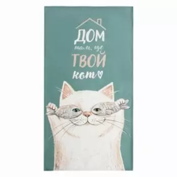 Полотенце «Этель. Кот», 4073 см, 100% хлопок, саржа 190 г/м