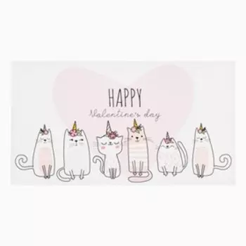 Полотенце "Этель" Котики 40х73 см, 100% хл, саржа 190 гр/м2