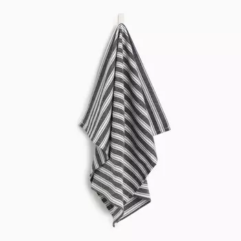 Полотенце кухонное «Этель» Lines, 5070 см, чёрное, хлопок 100%