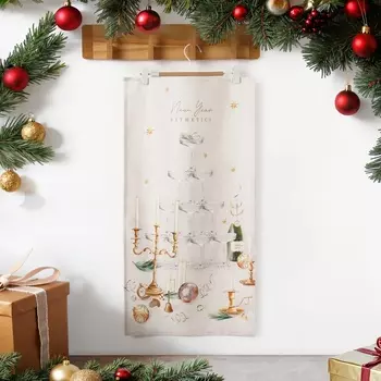 Полотенце Этель «Новогодняя эстетика» 4073 см, 100% хлопок, саржа 190 г/м