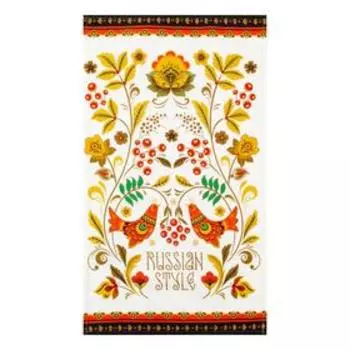 Полотенце Этель "Russian style" (вид 2) 40х73 см, 100% хлопок, саржа 190 гр/м2