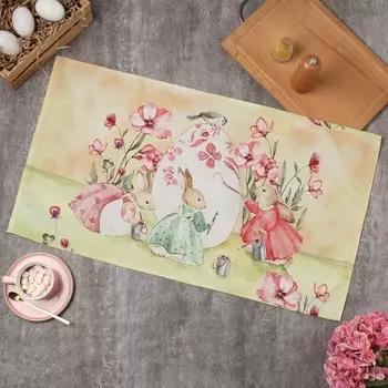 Полотенце Этель «Счастливой Пасхи» 4073 см, 100% хлопок, саржа 190 г/м