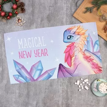 Полотенце «Этель. Волшебный Новый год», 4073 см, 100% хлопок, саржа 190 г/м