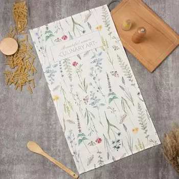 Полотенце «Этель» Wild flowers, 4073 см, 100% хлопок, саржа 190 г/м