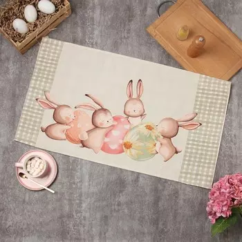 Полотенце Этель «Зайчата» 4073 см, 100% хлопок, саржа 190 г/м