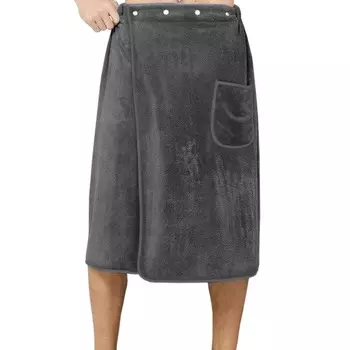 Полотенце килт мужской, размер 80x150 см, цвет тёмно-серый