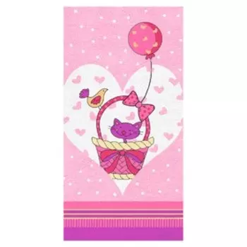 Полотенце «Кис - кис», размер 60 х 120 см