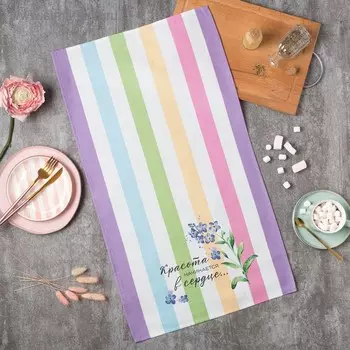 Полотенце «Красота», 4073 см, 100% хлопок, саржа 190 г/м