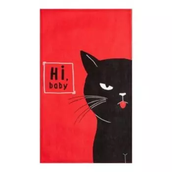 Полотенце кухонное Доляна "Hi, Babe" 35х60 см, 100% хлопок, 160г/м2