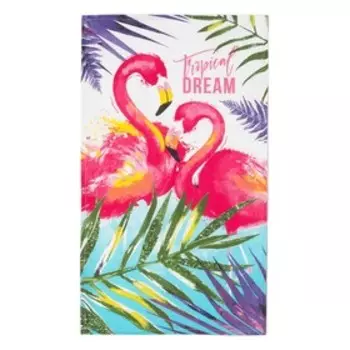 Кухонное полотенце «Доляна. Фламинго», 3560 см, 100% хлопок, 160 г/м