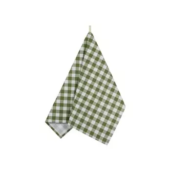 Полотенце кухонное Green check, размер 45х60 см, цвет зеленый