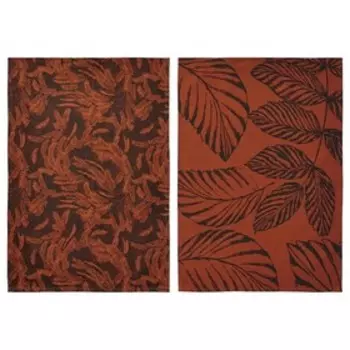 Полотенце кухонное ХЁСТКВЭЛЛ, 2 шт, размер 50x70 см, цвет чёрный/красный