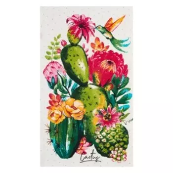 Кухонное полотенце «Доляна. Кактусы», 3560 см, 100% хлопок, 160 г/м