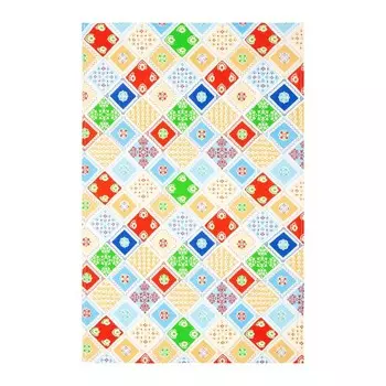 Полотенце кухонное Мари Санна Мозаика 45х73см, голубой, рогожка 150г/м, хл100%