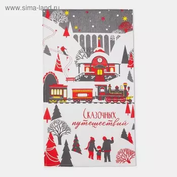 Полотенце кухонное «Доляна. Сказочных путешествий», 3560 см, 160 г/м