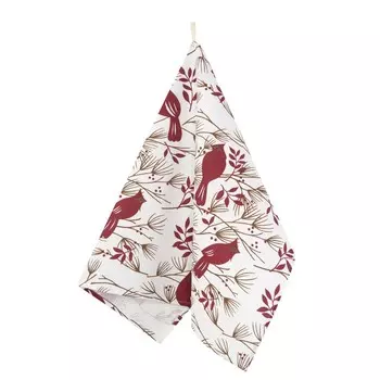 Полотенце кухонное Waxbird, размер 45х60 см, цвет красный