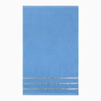 Полотенце махровое 50*80 Аквамарин, цвет васильковый, 380г/м хл 100%