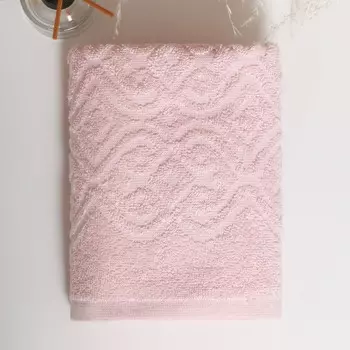 Полотенце махровое 50х80+/-2см, Ritmica, светло-розовый, 340 г/м, хлопок 100%