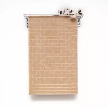 Полотенце махровое 50х80 Брикс, цвет светло-бежевый 420г/м 100% хлопок