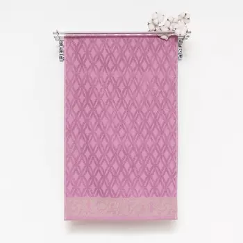 Полотенце махровое 50х80см Джульетта, сиренево-розовый, 420 г/м, хл100%