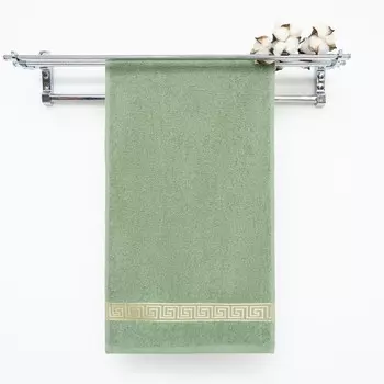 Полотенце махровое Афина 50*80 см, болотный, хл 100%, 430 г/м2