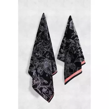 Полотенце махровое Arya Home Dinis, 550 гр, размер 70x140 см, цвет чёрный