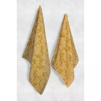 Полотенце махровое Arya Home Elise, 550 гр, размер 50x90 см, цвет светло-коричневый