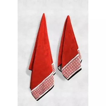 Полотенце махровое Arya Home Laura, 550 гр, размер 70x140 см, цвет кирпичный