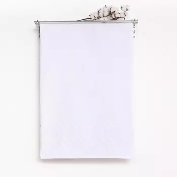 Полотенце махровое Baldric 100Х150см, цвет белый, 350г/м2, 100% хлопок