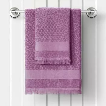 Полотенце махровое Burgundy, размер 70х130 см, цвет фиолетовый