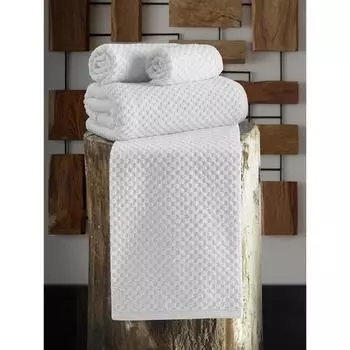 Полотенце махровое Dama, размер 90x150 см, цвет белый