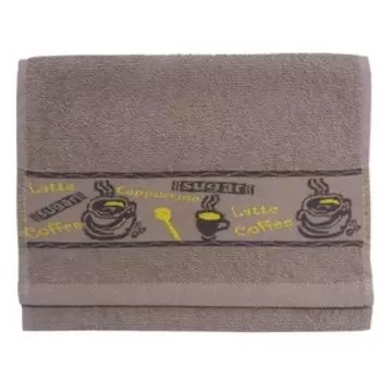 Полотенце махровое для кухни «Кофе», размер 30х60 см, цвет мокко