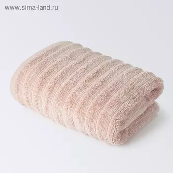 Полотенце махровое Ecotex «Лайфстайл», 500 гр, размер 70х130 см, цвет светло-розовый