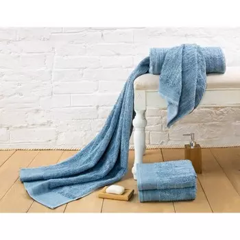 Полотенце махровое Guten Morgen Fiord, 500 гр, размер 50х90 см, цвет голубой