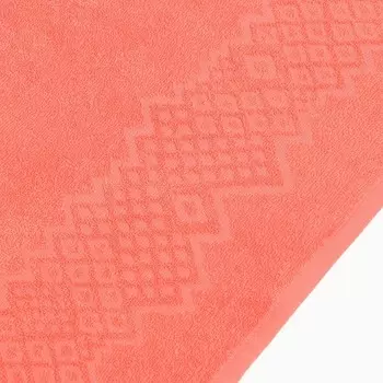 Полотенце махровое Flashlights 50Х90см, цвет коралловый, 305г/м2, 100% хлопок