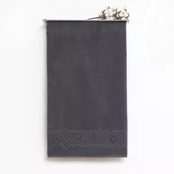 Полотенце махровое Flashlights, 50Х90см, цвет серый, 305г/м2, хлопок