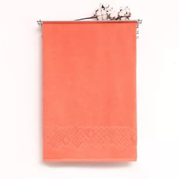 Полотенце махровое Flashlights 70Х130см, цвет коралловый, 295г/м2, 100% хлопок